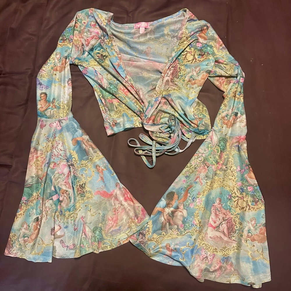DEADSTOCK | Dolls Kill / Sugar Thrillz | Divine Lush Opulence Wrap Top